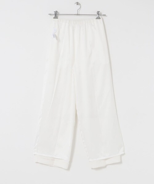 URBAN RESEARCH ROSSO（アーバンリサーチロッソ）の「ELENDEEK　GEORGETTE RELAX PANTS（その他パンツ・レディース・O.WHT/BLK・1/2）」の8枚目の写真