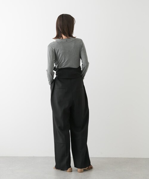 SENSE OF PLACE by URBAN RESEARCH(センスオブプレイスバイアーバンリサーチ)の「テーラードジャンプスーツ(サロペット/オーバーオール・レディース・BLACK/BEIGE・S/M)」の7枚目の写真