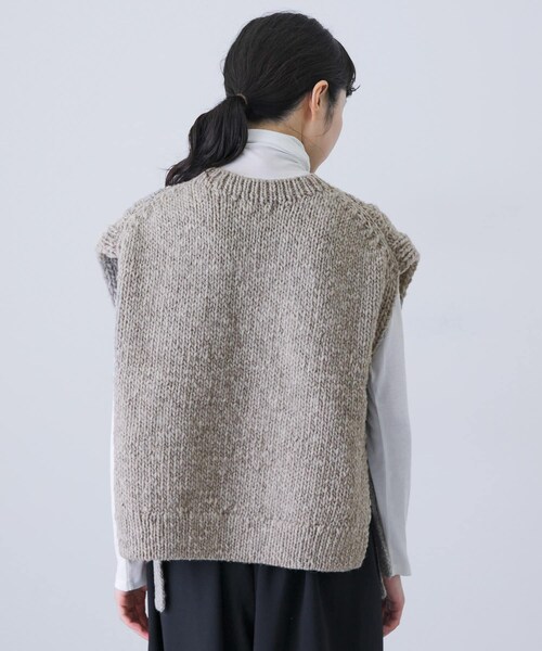 かぐれ（カグレ）の「ペルーアランニットベスト（ニット/セーター・レディース・IVORY/GRAY・FREE）」の12枚目の写真