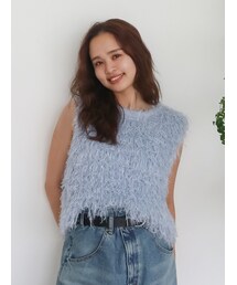 Ungrid | フェザーヤーンニットベスト(ニット/セーター)