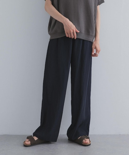 URBAN RESEARCH DOORS(アーバンリサーチドアーズ)の「『接触冷感/UVカット/吸水速乾/マシンウォッシャブル』ドライタッチリラックスパンツ(その他パンツ・レディース・BLACK/MOCHA/NAVY・S/M)」の3枚目の写真