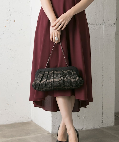 COUTURE MAISON　チュールプリーツクラッチ∴