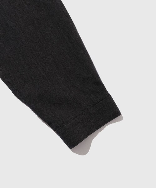 ADAM ET ROPE'(アダムエロペ)の「【blurhms/ブラームス】Silk-Co Voile Military Shirt(シャツ/ブラウス・メンズ・チャコール/ホワイト系・2/3/4)」の11枚目の写真