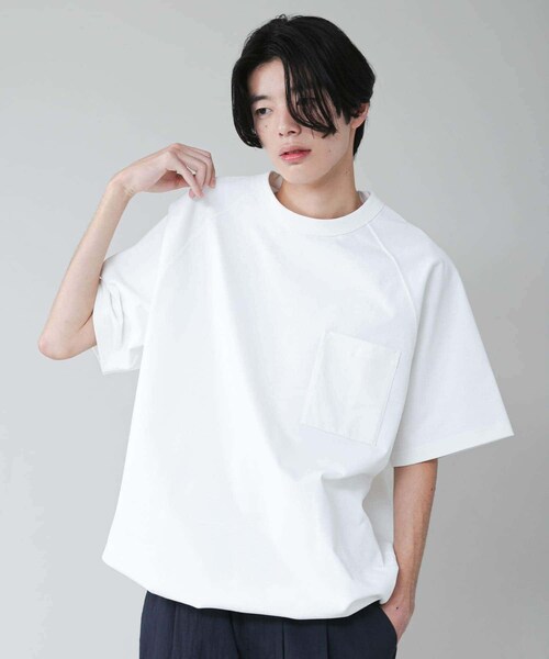 EKAL（エカル）の「『吸水速乾/UVカット』DRY OUT BALLOON FIT T-SHIRTS（Tシャツ/カットソー・メンズ・ブラック/ホワイト/ネイビー/グラファイト/ブラウンカーキ/ダークプラム・M/L）」の11枚目の写真