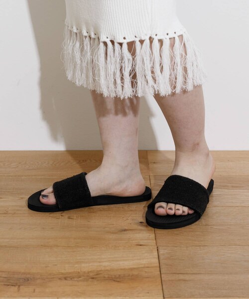 THE GOODLAND MARKET（ザグッドランドマーケット）の「indosole　Pable SLIDE 2（サンダル・レディース・Sea Salt/Black/Indigo・4/6/8）」の12枚目の写真