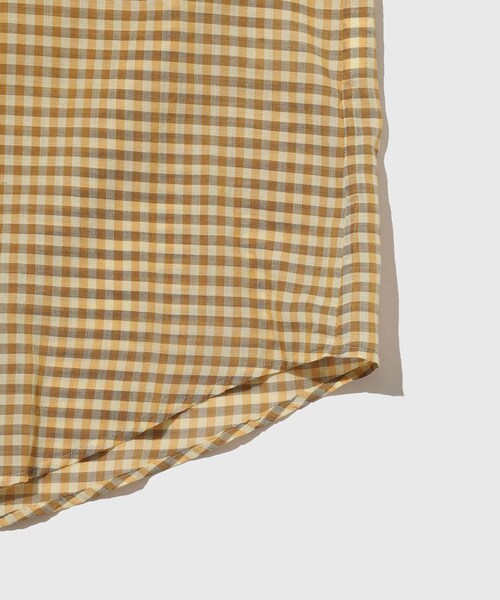 ADAM ET ROPE'（アダムエロペ）の「【AURALEE/オーラリー】AIRY LIGHT COTTON CHECK BIG SHIRT（シャツ/ブラウス・メンズ・ダークブラウン/イエロー・3/4）」の10枚目の写真