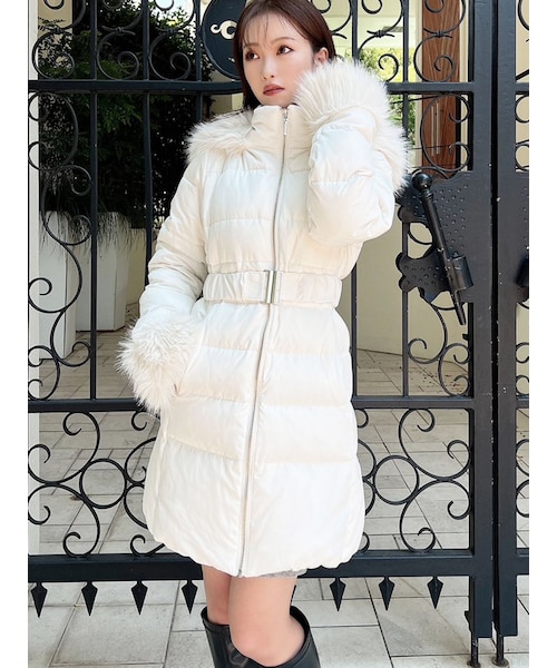 RESEXXY（リゼクシー）の「フード付ダウンコート（ダウンジャケット