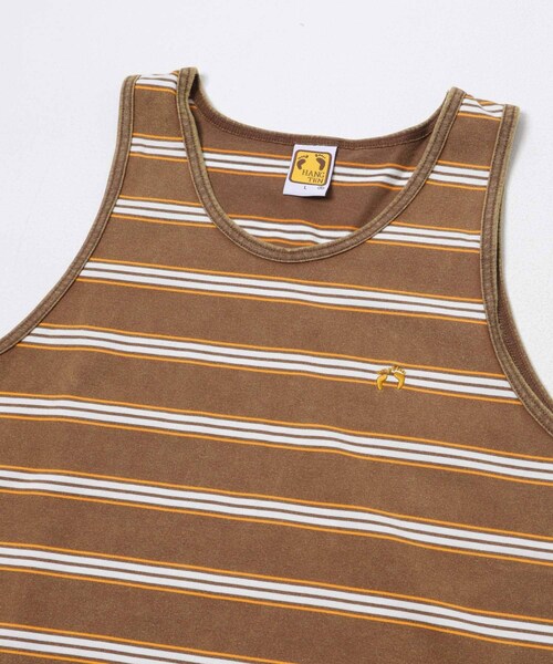 URBAN RESEARCH Sonny Label（アーバンリサーチサニーレーベル）の「HANG TEN　LA HOJJA BORDER TANK（タンクトップ・メンズ・OFF/BRWON・M/L）」の8枚目の写真