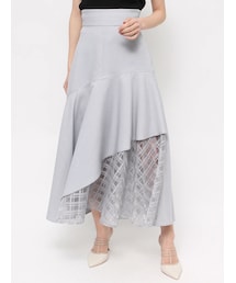 RESEXXY | シアーチェックアシンメトリースカート(スカート)