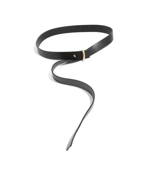 ROPE'(ロペ)の「ギボシロングベルト(ベルト・レディース・ブラック/ダークブラウン・F)」の6枚目の写真