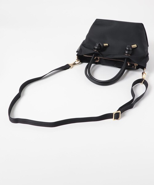 URBAN RESEARCH ROSSO（アーバンリサーチロッソ）の「『一部別注カラー』VIOLA d’ORO　BIANCA　XS（トートバッグ・レディース・BLKBLK/TAUPEBLK/BLKTAUPE/別注BRNNVY・XS）」の11枚目の写真