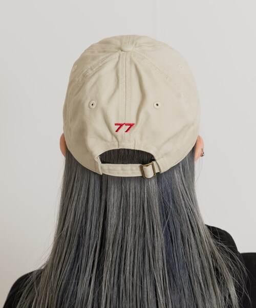 THE GOODLAND MARKET（ザグッドランドマーケット）の「77circa　fandom embroidery cap（キャップ・レディース・blue/beige/gray/black・one）」の15枚目の写真