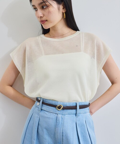 VIS（ビス）の「10ｍｍ巾変形メタルバックルピンレスベルト（ベルト・レディース・ブラック/ダークブラウン・F）」の10枚目の写真