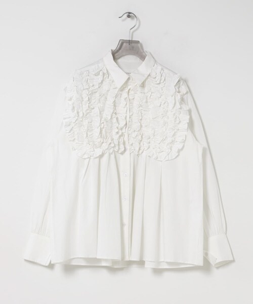 トップス crinkle crinkle crinkle frontfrillshirts crinkle crinkle crinkle FRONT FRILL SHIRTS