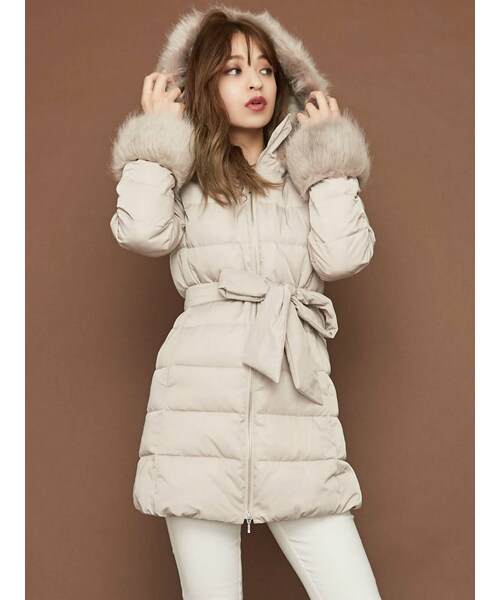 フード付きダウンコート ブラック152510024601で予約受付中】フード付ダウンコート【2サイズ