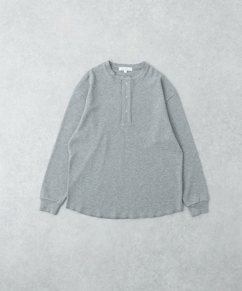 URBAN RESEARCH（アーバンリサーチ）の「『UR TECH』度詰めワッフルヘンリーロングスリーブ（Tシャツ/カットソー・メンズ・WHITE/OATMEAL/GRAY H/BLACK・M/L）」の3枚目の写真