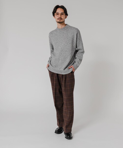 URBAN RESEARCH（アーバンリサーチ）の「MIX MOULINE CREW-NECK KNIT（ニット/セーター・メンズ・BEIGE/GRAY/BLUE/GREEN・M/L）」の9枚目の写真