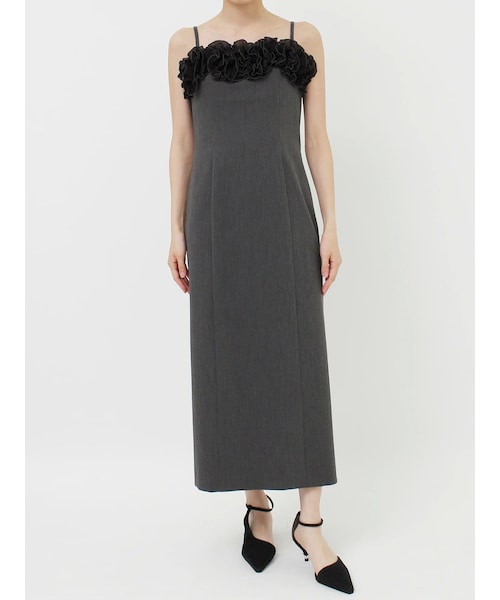 LAGUNAMOON（ラグナムーン）の「LADYコサージュキャミワンピース