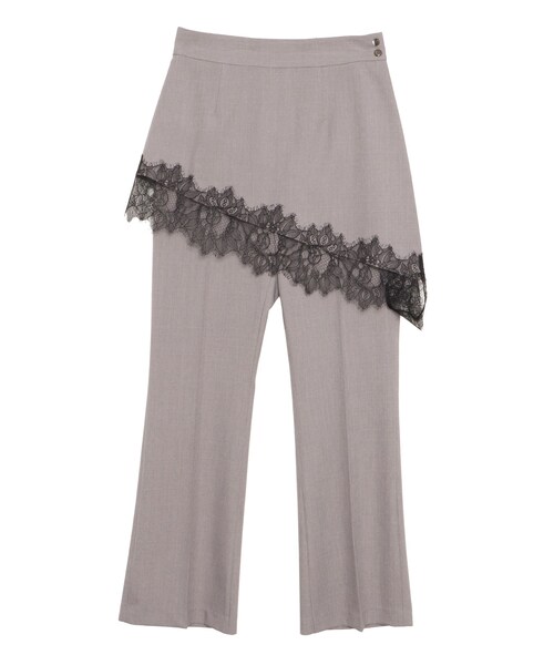 ELENDEEK（エレンディーク）の「LACE TRIM SKLAYERED PT（その他パンツ・レディース・オフホワイト/アイボリー/グレー/ブラック/ブルー・1/2/01/02）」の5枚目の写真