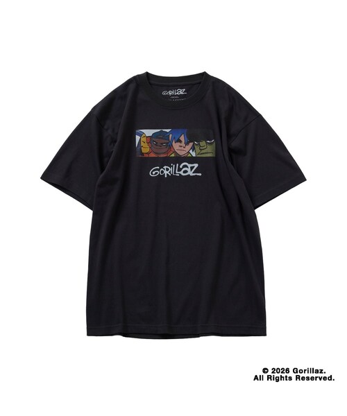 bonjour records(ボンジュールレコーズ)の「Gorillaz/ゴリラズ for bonjour records Official T-shirt(Tシャツ/カットソー・レディース・ブラック/ブラック系/ホワイト/ホワイト系・L/M/XL)」の14枚目の写真