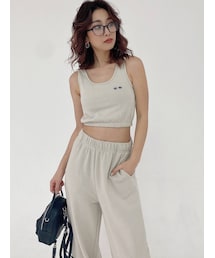 GYDA | 【セットアップ着用可】SUNGLASSES PATCHスウェットビスチェ(キャミソール)