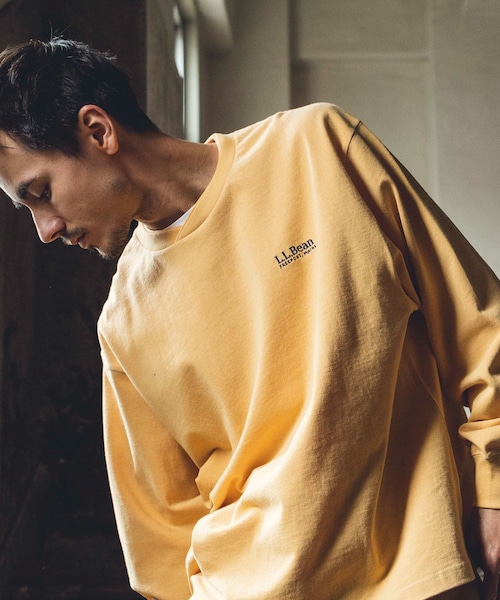 URBAN RESEARCH DOORS(アーバンリサーチドアーズ)の「L.L.Bean Union Long-Sleeve T-Shirts(Tシャツ/カットソー・メンズ・yellow/white/birch/green/fade navy・M/L/XL)」の5枚目の写真