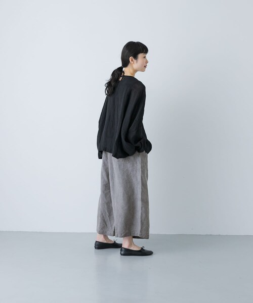 かぐれ（カグレ）の「MITTAN　起毛大麻ワイドパンツ（その他パンツ・レディース・薄炭・2）」の10枚目の写真