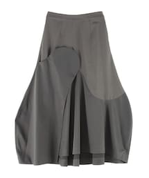 UN3D. | WAVE ASYMMETRY SKIRT【セットアップ着用可能】(スカート)