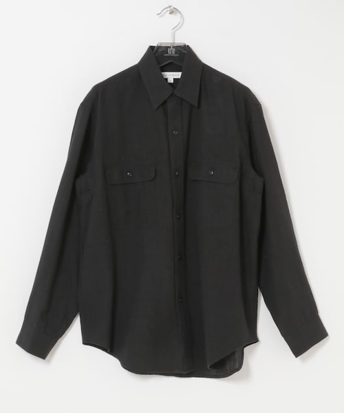 URBAN RESEARCH（アーバンリサーチ）の「SANDWASH LINEN WORK SHIRTS（シャツ/ブラウス・メンズ・WHITE/BLACK/BROWN/NAVY・M/L）」の2枚目の写真