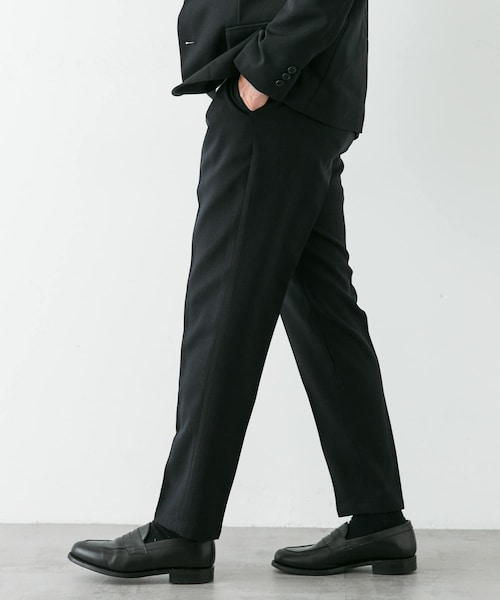 URBAN RESEARCH DOORS（アーバンリサーチドアーズ）の「LIFE STYLE TAILOR　ウールライクソフトツイルストレッチパンツ（スラックス・メンズ・GRAY/NAVY/BROWN・S/M/L/XL）」の3枚目の写真