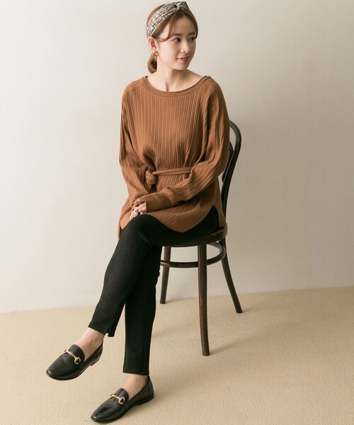 URBAN RESEARCH（アーバンリサーチ）の「パターンメッシュチュニック（チュニック・レディース・PINK/IVORY/BROWN/INKBLACK・FREE）」の20枚目の写真