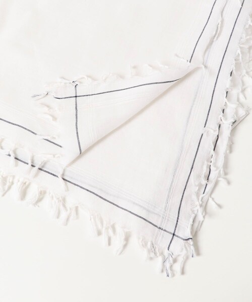 かぐれ（カグレ）の「Khadi&co.　CARAVAN Cotton Stole（ストール/ショール・レディース・WH・FREE）」の4枚目の写真