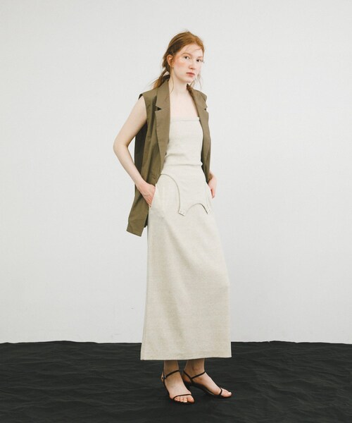 LAATO（ラート）の「tank skirt set（スカート・レディース・ミスト/インク/マロン・FREE）」の18枚目の写真