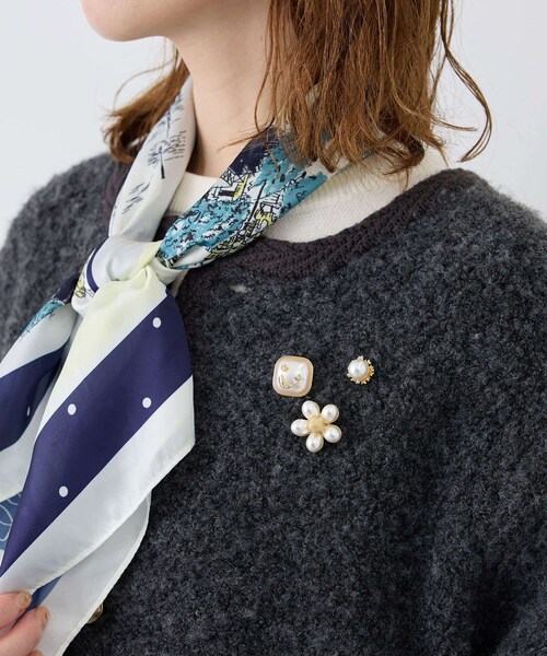 ROPE' PICNIC（ロペピクニック）の「ボタンピンブローチセット（ブローチ/コサージュ・レディース・ゴールド/ゴールド系・F）」の16枚目の写真