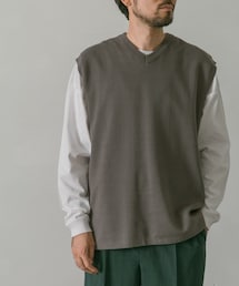 URBAN RESEARCH DOORS | ダブルフェイスVネックベスト(ベスト)