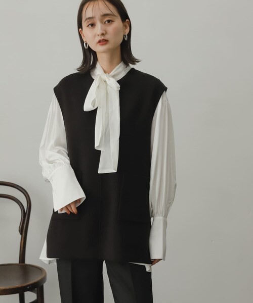 SENSE OF PLACE by URBAN RESEARCH（センスオブプレイスバイアーバンリサーチ）の「2WAYタイツキチュニック（チュニック・レディース・LIME/OFF WHITE/BLACK・one）」の13枚目の写真