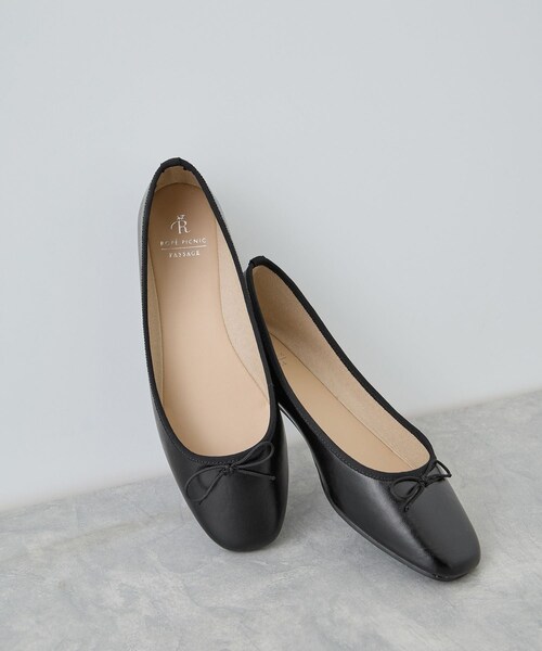 ROPE' PICNIC（ロペピクニック）の「【AIRina/エアリーナ】軽くてやわらかいバレエシューズ（バレエシューズ・レディース・ブラック/ピンク/シルバー・23.0/23.5/24.0/24.5）」の3枚目の写真