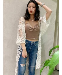 GYDA | クロシェニットロングカーディガン(カーディガン/ボレロ)