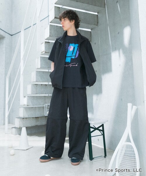 SENSE OF PLACE by URBAN RESEARCH(センスオブプレイスバイアーバンリサーチ)の「『別注』prince 2WAYトラックパンツ(その他パンツ・メンズ・GRG×BEG/BLK×CHA・M/L)」の5枚目の写真