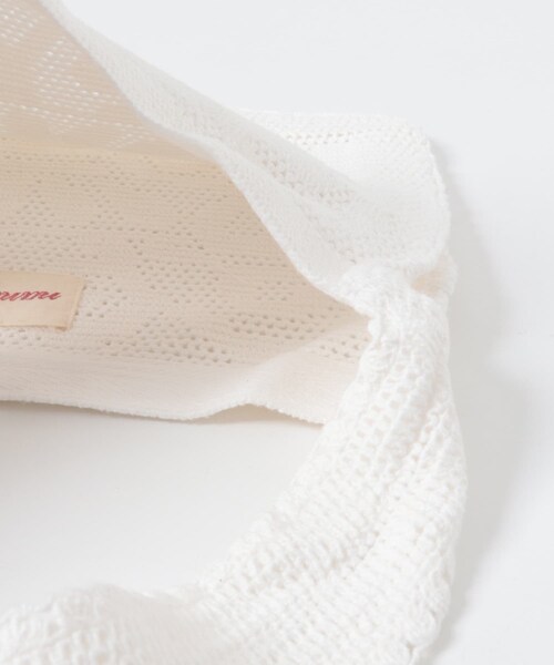 かぐれ（カグレ）の「Nananita　FOUNTAIN CROCHET BAG（その他雑貨・レディース・DOVE/BLACK・Free）」の5枚目の写真