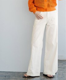 nissen | 【i Deni】ライトデニムバギーワイドパンツ(はっ水)(セットアップ可能)<大きいサイズ有>(スウェットパンツ)
