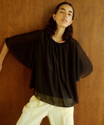 ROPE' | ブライトネスヤーンギャザーブラウス(シャツ/ブラウス)