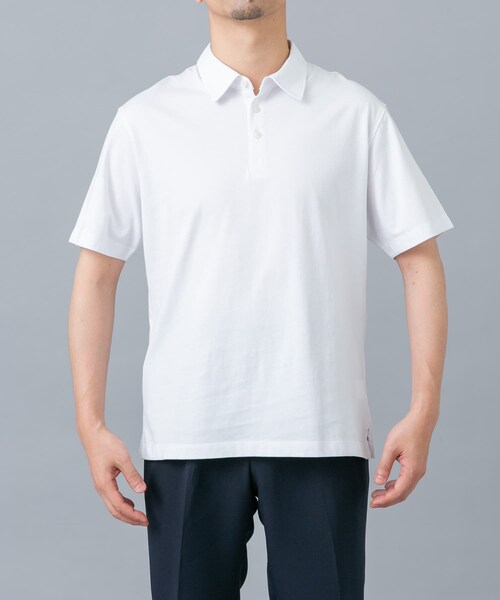 URBAN RESEARCH ROSSO（アーバンリサーチロッソ）の「『冷感/速乾』Cool Touch トラベルポロシャツ（ポロシャツ・メンズ・NAVY/BLACK/CHARCOAL/WHITE・S/M/L/XL）」の10枚目の写真