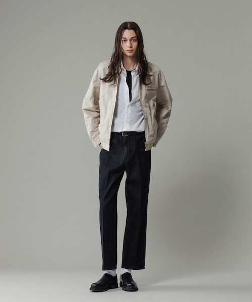 ADAM ET ROPE'(アダムエロペ)の「スリム テーパード デニムパンツ(デニムパンツ・メンズ・ブラック系/ネイビー・L/M/S)」の16枚目の写真