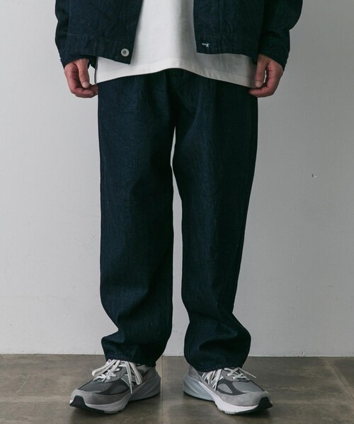 STILL BY HAND　12oz denim deep tuck PANTS