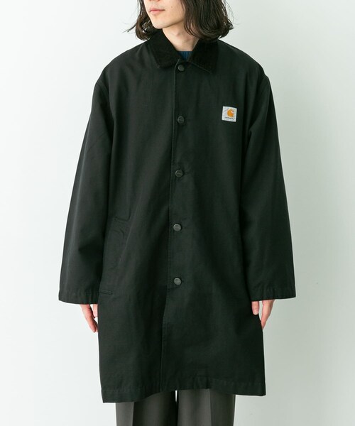URBAN RESEARCH Sonny Label（アーバンリサーチサニーレーベル）の「carhartt　WEBSTER COAT（ステンカラーコート・メンズ・Black・S/M）」の8枚目の写真
