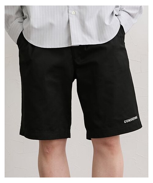 nissen（ニッセン）の「ツイルショートパンツ CONVERSE（コンバース）（パンツ・メンズ・18べージュ/36ライトグリーン/49ブラック・M/L/LL）」の5枚目の写真