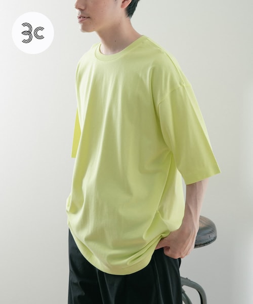 ITEMS URBANRESEARCH(アイテムズ アーバンリサーチ)の「USAコットン オーバーサイズTシャツ(Tシャツ/カットソー・メンズ・GRN/OFF/BLK/BLU/YEL・M/L)」の5枚目の写真