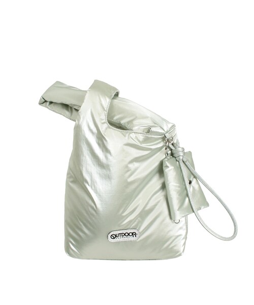 ELENDEEK（エレンディーク）の「【OUTDOOR PRODUCTS×ELENDEEK】PADDING MARCHE BAG（ハンドバッグ・レディース・ミントグリーン/シルバー・F）」の2枚目の写真