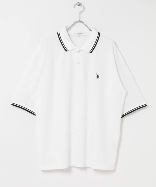 ITEMS URBANRESEARCH（アイテムズ アーバンリサーチ）の「U.S. POLO ASSN　カノコポロシャツ（ポロシャツ・メンズ・WHITE/BLACK/BLUE・M/L）」の12枚目の写真